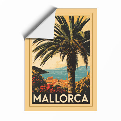 Postcard from Mallorca Vintage - Framed Print