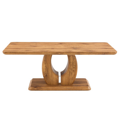 Table basse rectangulaire au look moderne et luxueux, 47 po x 25,6 po x 18 po, pour différentes pièces, bureau en bois simple et facile à nettoyer - salle à manger polyvalente, support pour différentes pièces 47 po x 25,6 po x 18 po