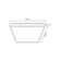 Quadro Plastic LED Flush Mount