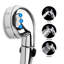 Chrome Drill-Free High Pressure Handheld Shower Head With Pause Switch-123247486