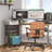 Rolling File Cart With 4 Storage Drawers, Filing Cabinet, Hanging File Folder Organizer With Wheels Under Desk, Utility Craft Cart Printer Stand, Black