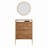 Wall-Mounted Shoe Cabinet With Mirror