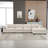Jibria 130" L-Shape Modular Sectional Sofa-693753558