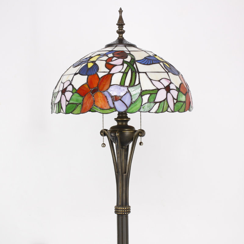 Lampe sur pied Tiffany Colibri Amber