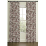Inverted Pleat Double Lining Toille Print