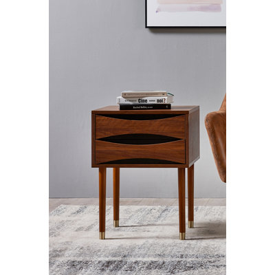 Table de bout avec 2 tiroirs Sabornton