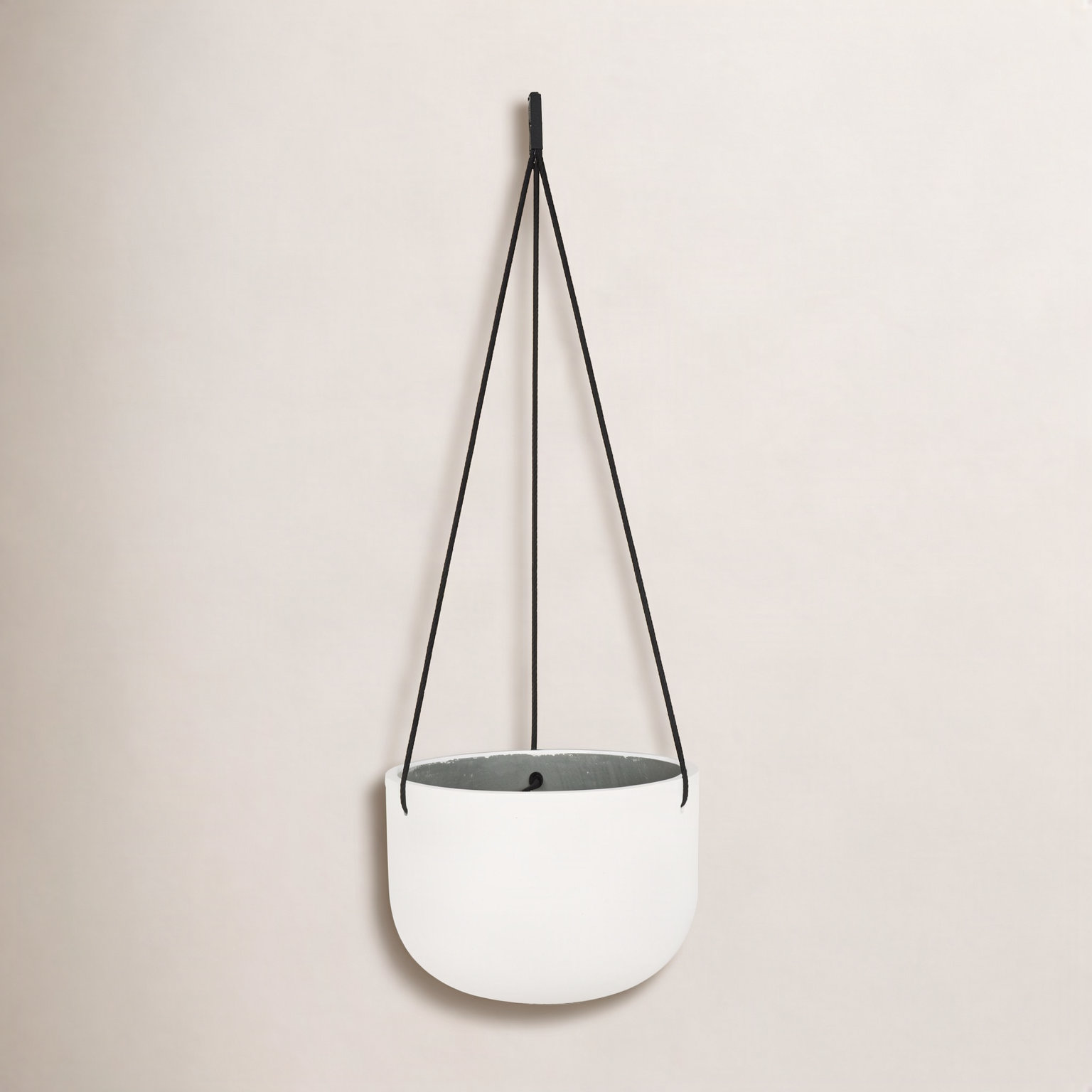 McGrath 12" Hanging Planter, White