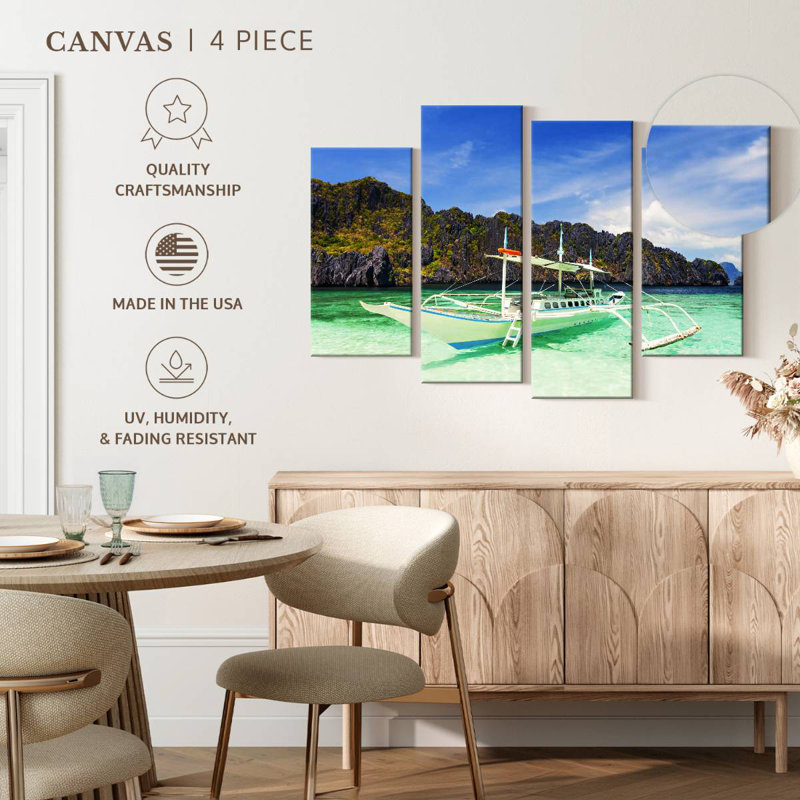 Mehar El Nido Boat, 22" H x 36" W
