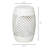 12.5" Steel Patio Side Table, Round Hollow Drum, White, Multipurpose For Garden, Backyard, Patio, Suitable Indoor Outdoor Versatile And Applications
