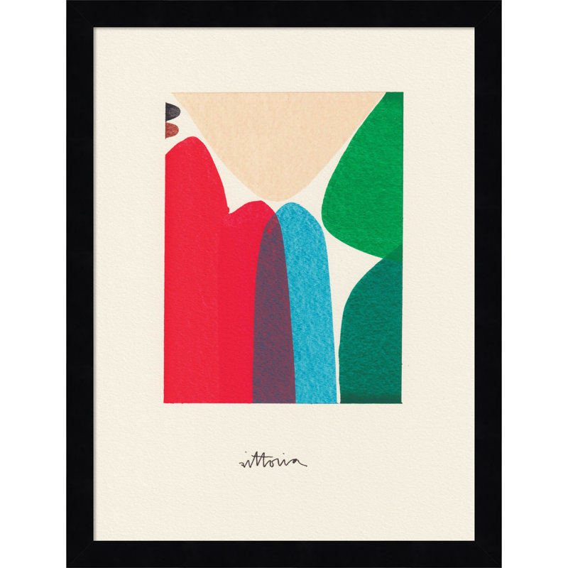 The Mountains We Move In Our Minds by Amber Vittoria, Black Framed, 13" W x 17" H x 1" D