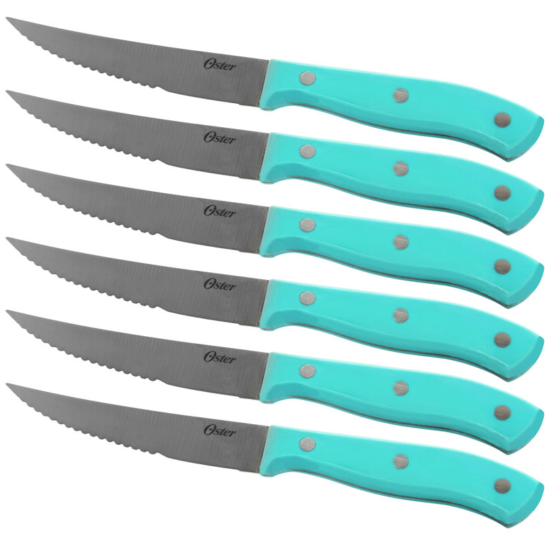 Ensemble de couteaux 14 pièces Oster Evansville, Turquoise