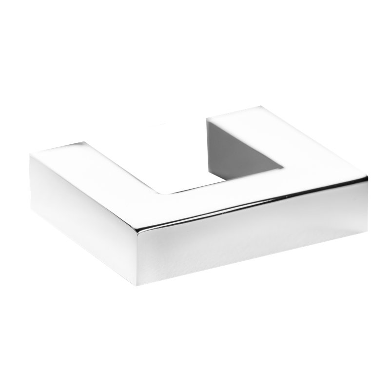 Rectangular Cabinet Pull, Polished Stainless Steel, 1 1/4"