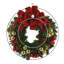 26" Lit Evergreen Holiday Wreath With Berries And Ornaments
