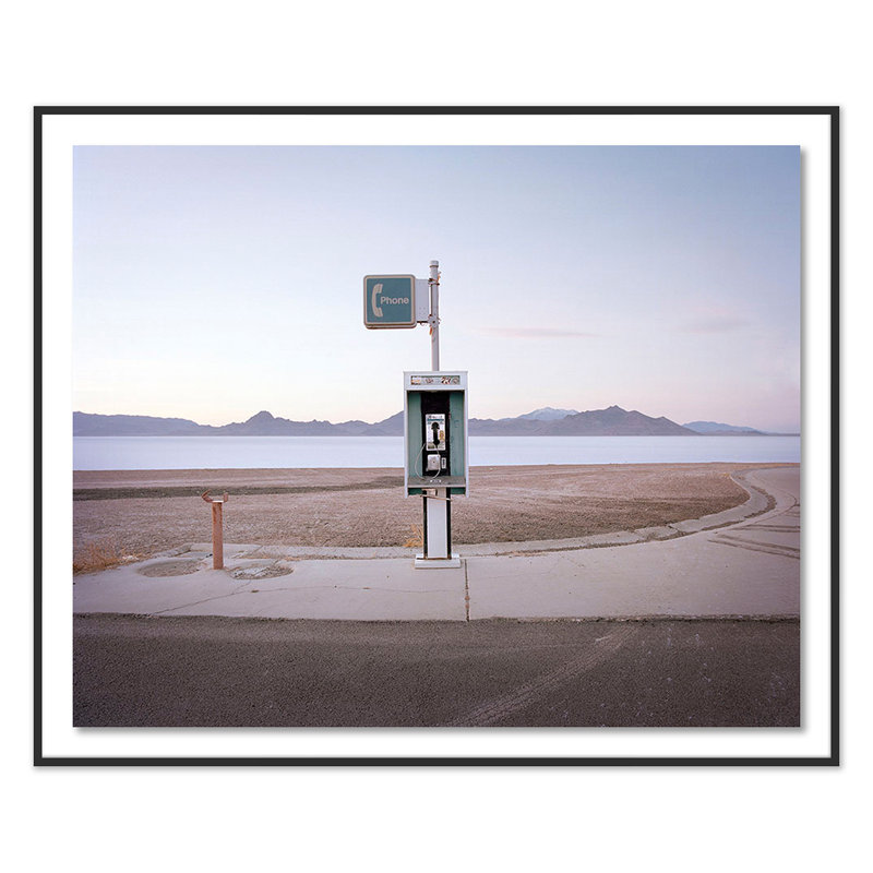 Bonneville Pay Phone Print by Ryann Ford, Black, 34" H x 40" W x 2.5" D