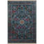 Tapis décoratif multicolore à motif floral frangé-2055872775