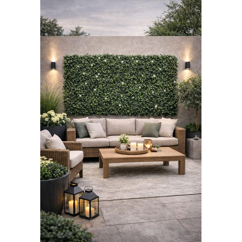 Panneau de plantes blanches (paquet de 2), 2 Piece Set