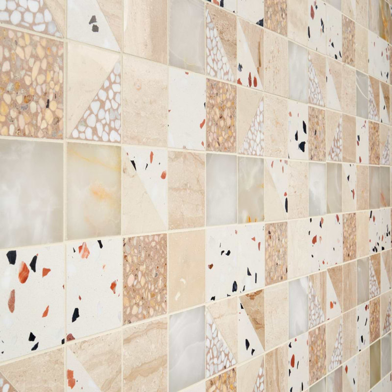 Elizabeth Sutton Artem Mosaic Tile, Paloma Beige;Cream