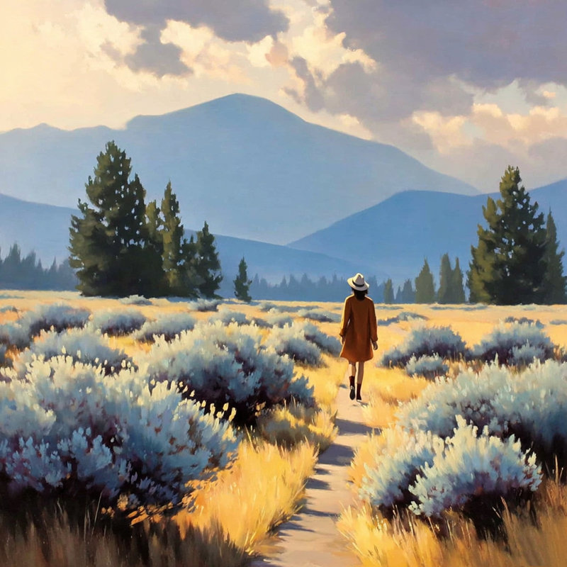 «Wander in Gold», reproduction sur toile tendue