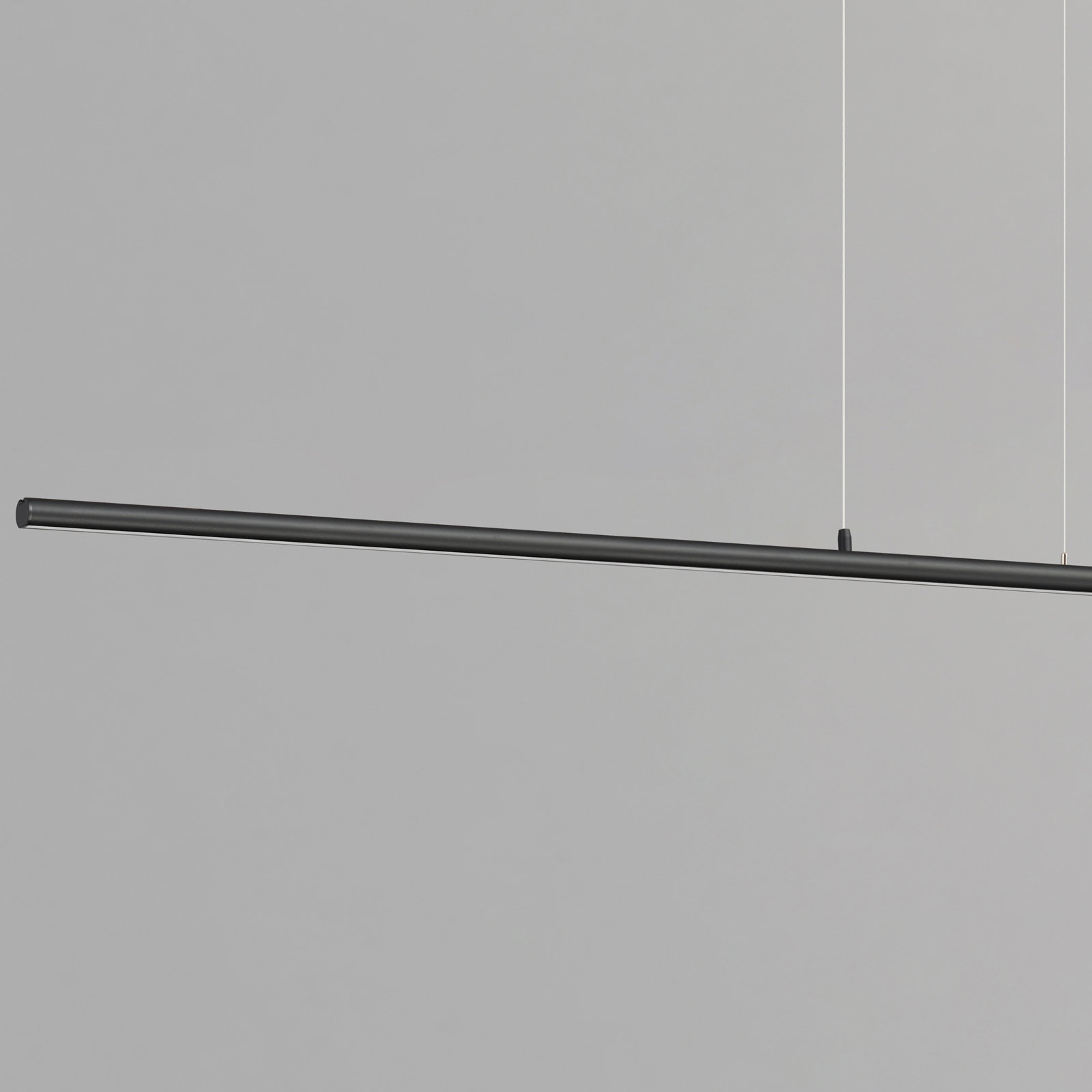 Single Light LED Pendant, Black