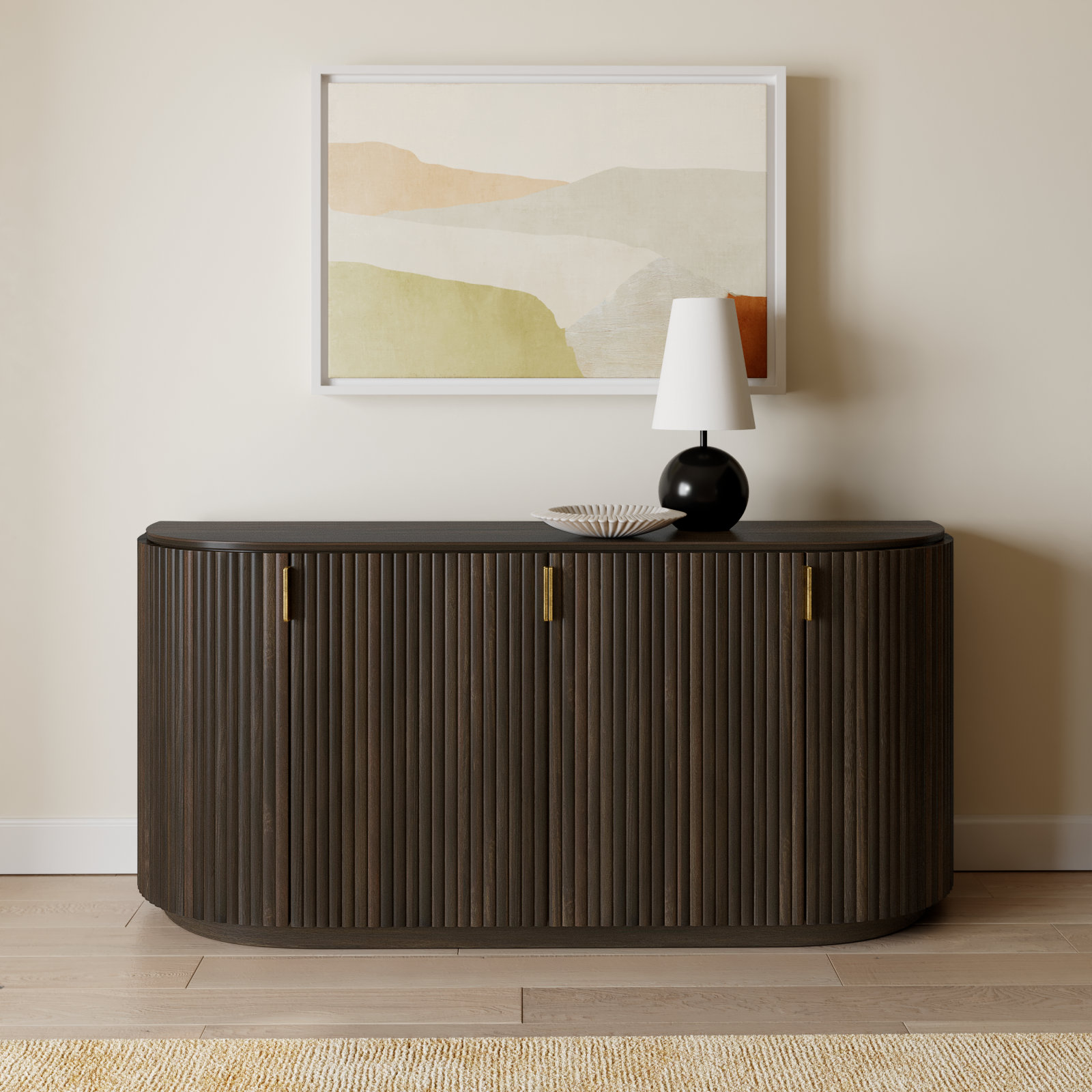 Chessa 72'' Sideboard, Dark Brown