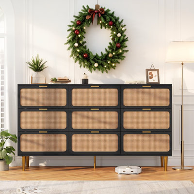 150.9 cm W Chest of 9 Drawers