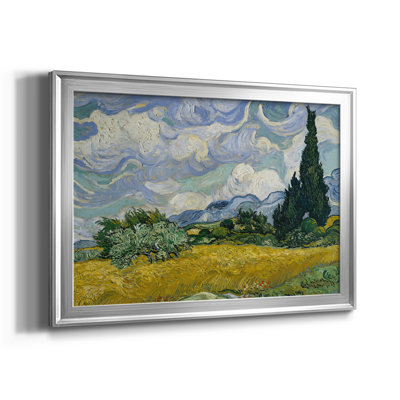 Un champ de blé avec des cyprès - Vincent van Gogh - Toile tendue avec châssis, 1889