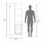 71" High Two-Door Broom Closet With Hamper, Four Shelves, Hangers, Storage Closet, Pantry Cabinet