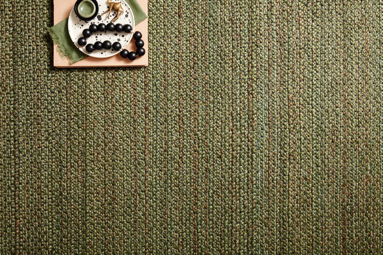 Abisai Handmade Jute / Sisal Green Rug, Rectangle 9'3" x 13'