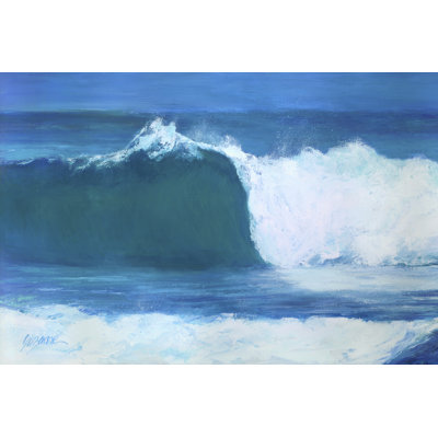 Blue Barrel by Suzanne Wilkins - Wrapped Canvas Painting