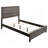 Rustic Grey Oak Queen Panel Bed
