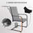 6 - Person Patio Dining Set With C-spring Dining Armchairs-503954709
