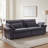 94” Living Room Sofa, Modern Sofa with Throw Pillows & Wide Arms, Grey