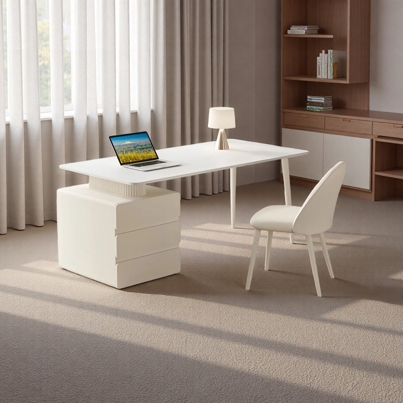 Bureau rectangulaire minimaliste moderne, 29.52" H x 62.99" W x 31.49" D