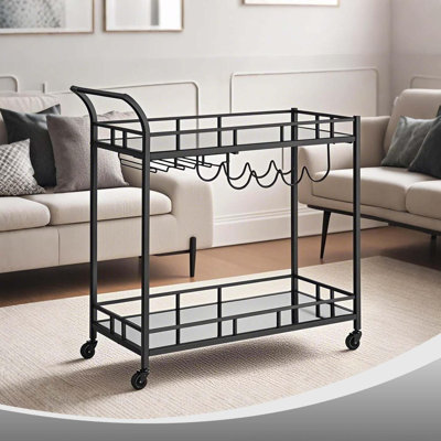 2-tier Metal Bar Cart