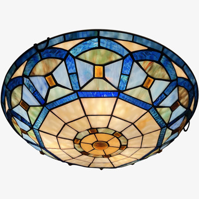 Tiffany Glass Flush Mount