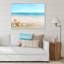 Paysage avec coquillages sur une plage tropicale - photographie sur toile-67465934-67465929
