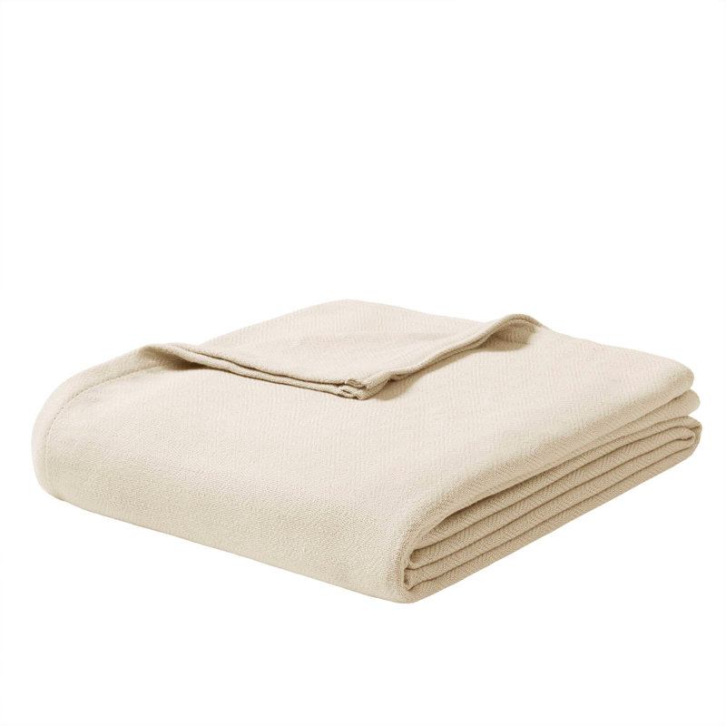 Couverture en coton, Ivory, Double