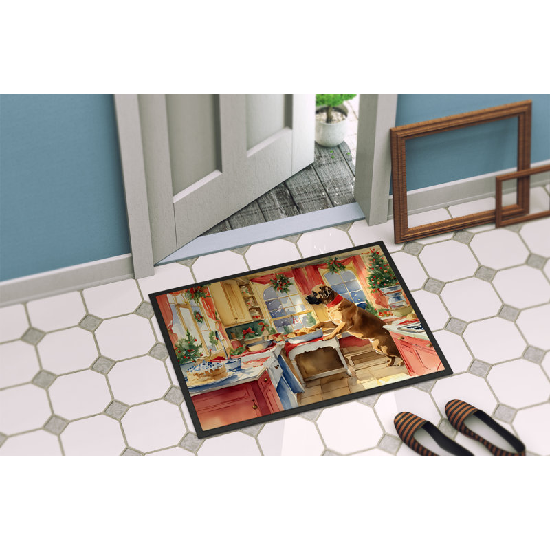Junya Non-Slip Christmas Doormat, 24" W x 36" L