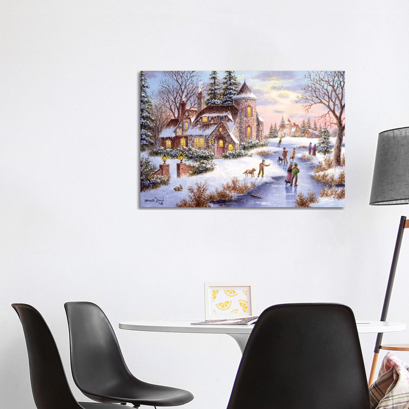 Winter’s Joy by Dennis Lewan - Wrapped Canvas Painting, 101.6 cm H x 66.04 cm W x 3.175 cm D