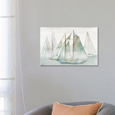 Glide I 1 Piece Wrapped Canvas Panoramic Painting