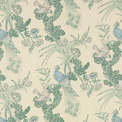 Schumacher x Miles Redd Peacock Fabric