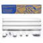 MRCOOL - Mini trousse d'installation pour garde-tringle Lineguard l 4 1/2 po x H 144 po blanc