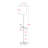 Faraday Modern Contemporary Grey Metal Floor Lamp