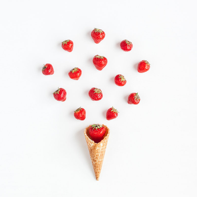 Fresh Strawberry by Povareshka - Wrapped Canvas Print, 51cm H x 51cm W x 3.8cm D