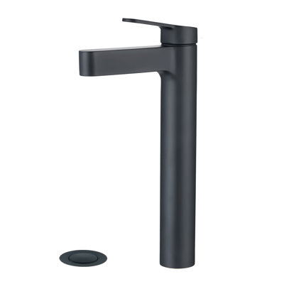Single-Hole Single-handle Bathroom Faucet with Drain Assembly