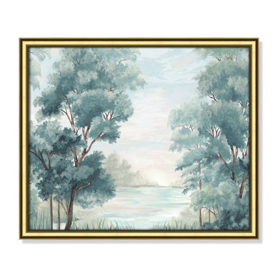LeeRoy "Calm Forest River" Painting