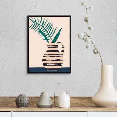 " Dancing Vase With Palm III " by Melissa Wang Painting Print