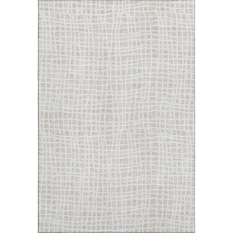 Premium Machine Washable Prisco Ivory Rug