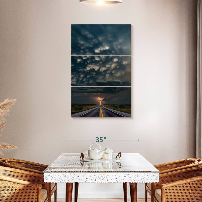 Alvord Texas Road Lightning, 57" H x 36" W