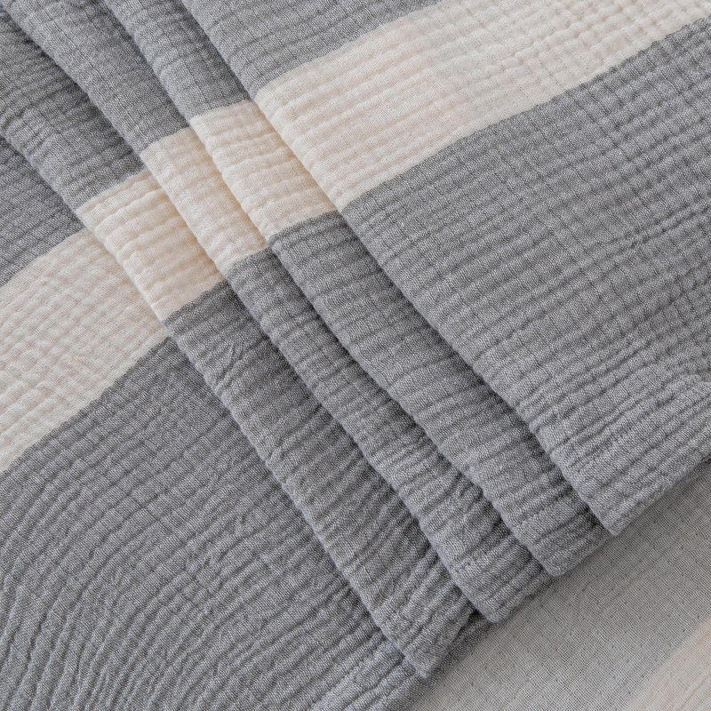 Couverture légère en coton et mousseline de coton, Jeté